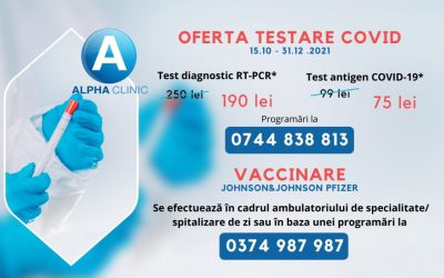 Testare pentru COVID-19 in Oltenita: diagnosticare si anticorpi specifici